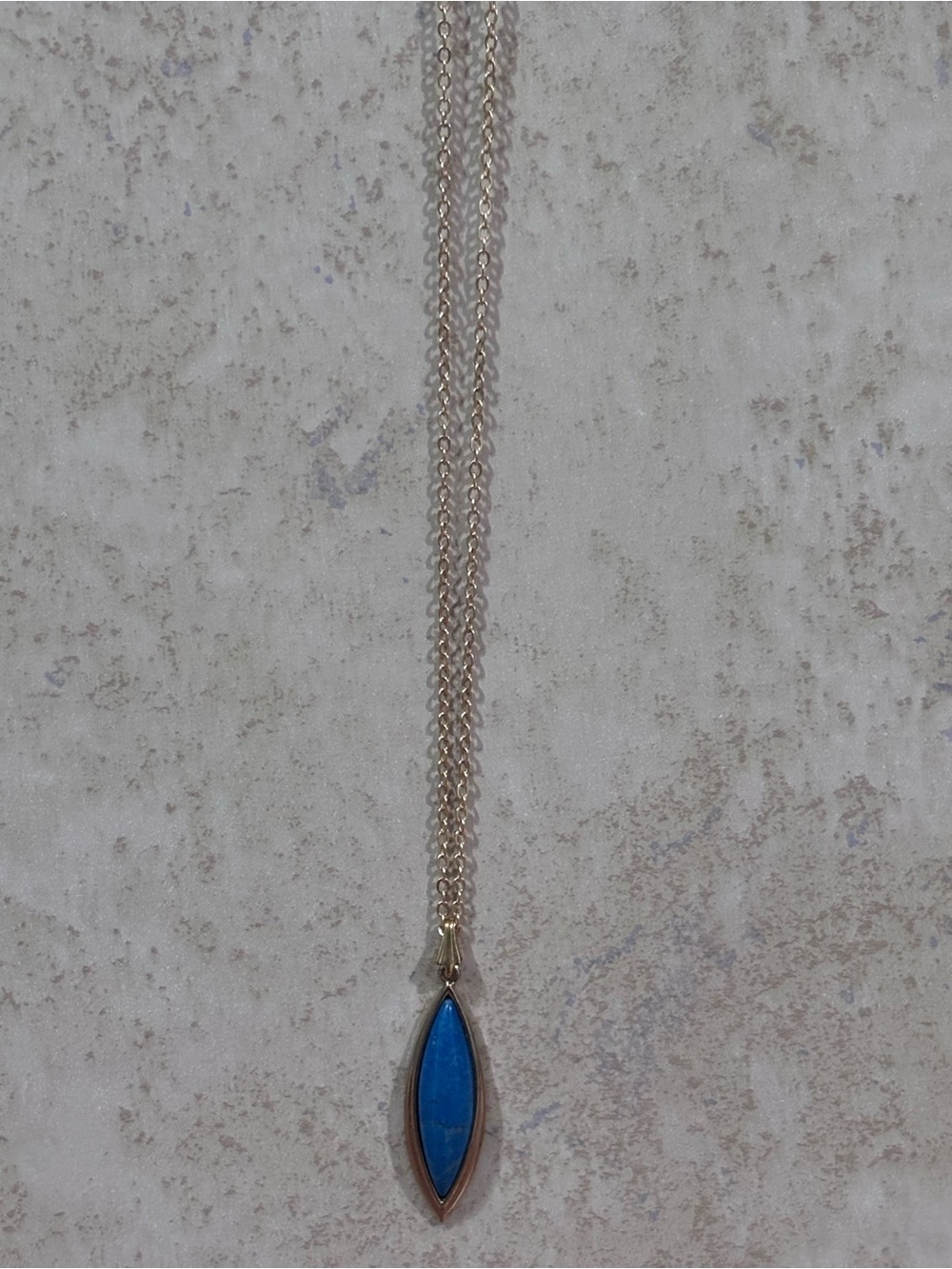 Blue Marquise Pendant Necklace - Women's Jewelry